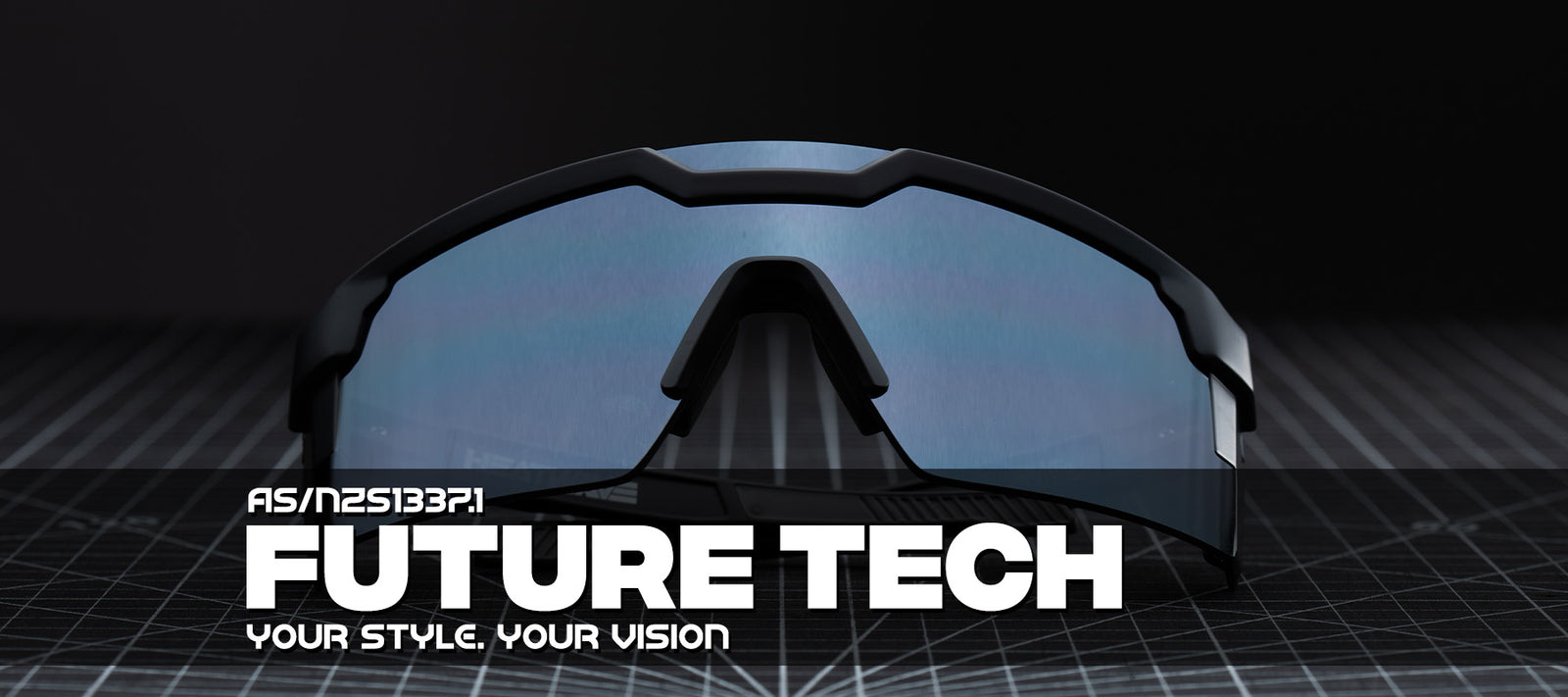 Heat Wave Visual Future Tech Sunglasses in Turbo Classic Z87+ w/ Polarized Sunblast Lens, Customs