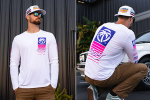 HWV LONG SLEEVE TEE: UPF50 Highlighter Racing