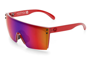 LAZER FACE SUNGLASSES: Neon Red