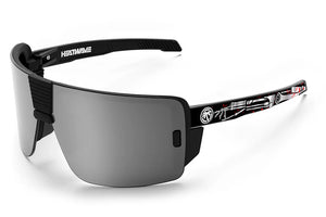 VECTOR-SONNENBRILLE SCHWARZ: Silber 