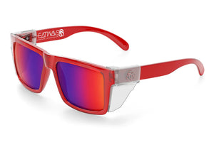 VISE Z87 SUNGLASSES: Neon Red