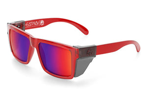 VISE Z87 SUNGLASSES: Neon Red