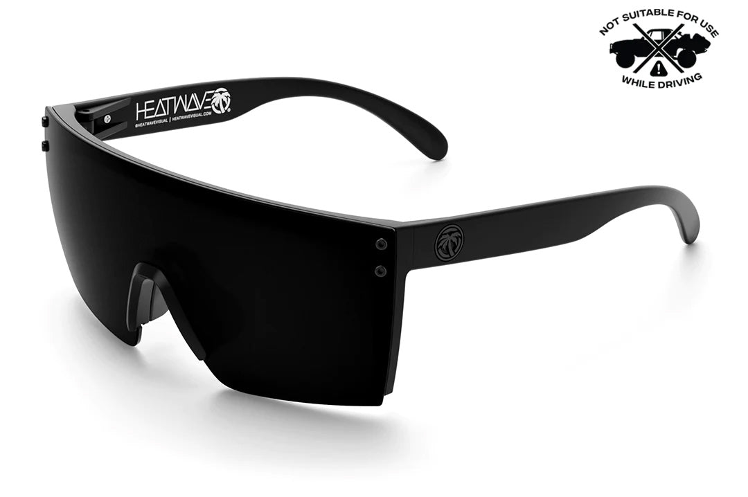 LAZER FACE SUNGLASSES: Aqua Splash x Black - Heat Wave Visual Australia