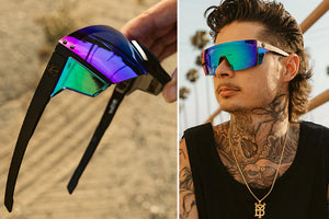 PERFORMANCE LAZER FACE SUNGLASSES: Silver