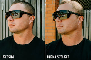 PERFORMANCE LAZER SLIM SUNGLASSES: Ultra Black