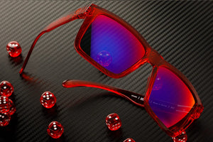 XL VISE SUNGLASSES: Neon Red