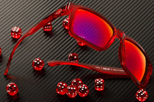 VISE Z87 SUNGLASSES: Neon Red