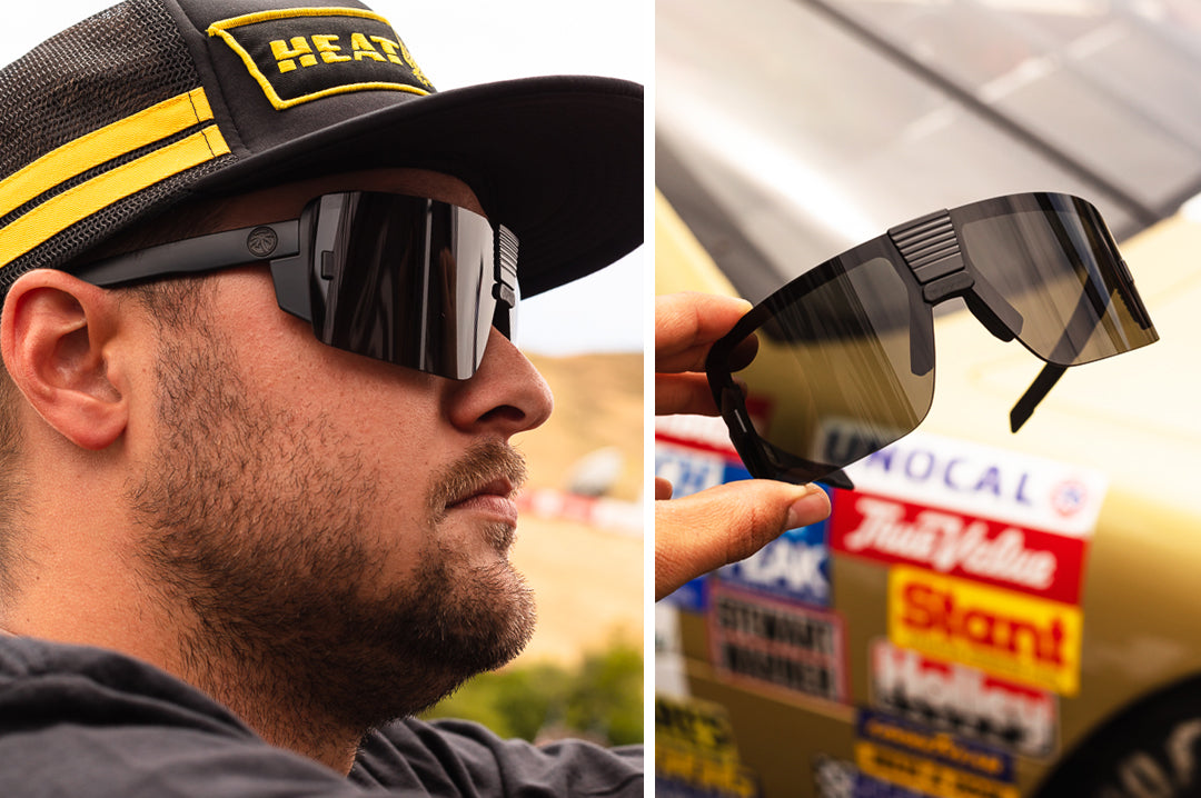 FUTURE TECH SUNGLASSES LIVE WIRE: Black - Heat Wave Visual Australia