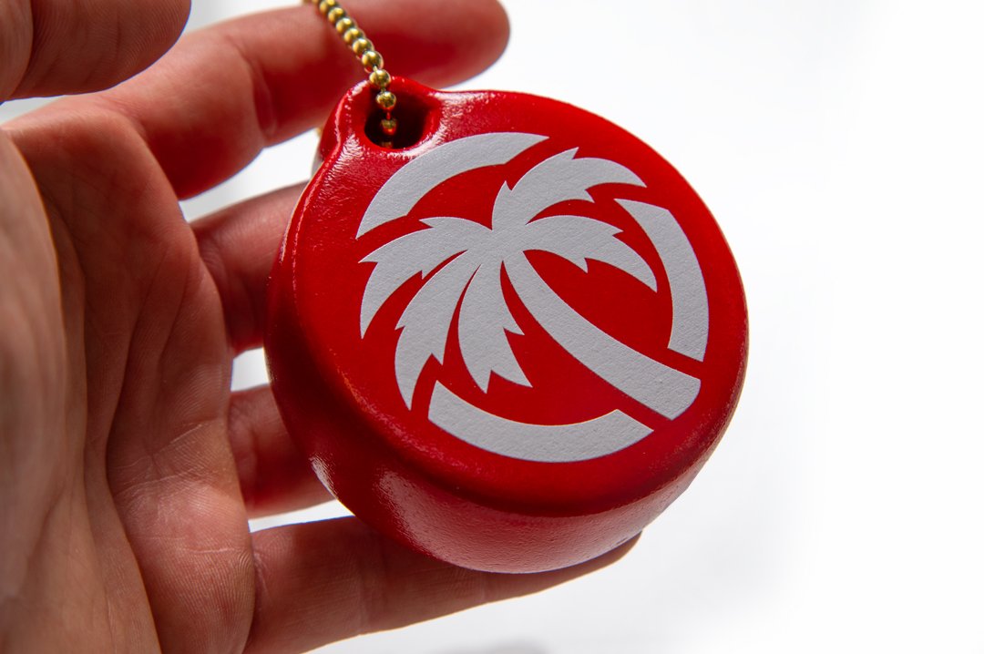 Palm Icon Foam Keychain