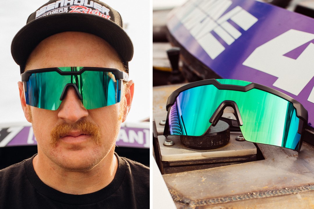 LAZER FACE SUNGLASSES: Bolt Smoker Customs - Heat Wave Visual Australia